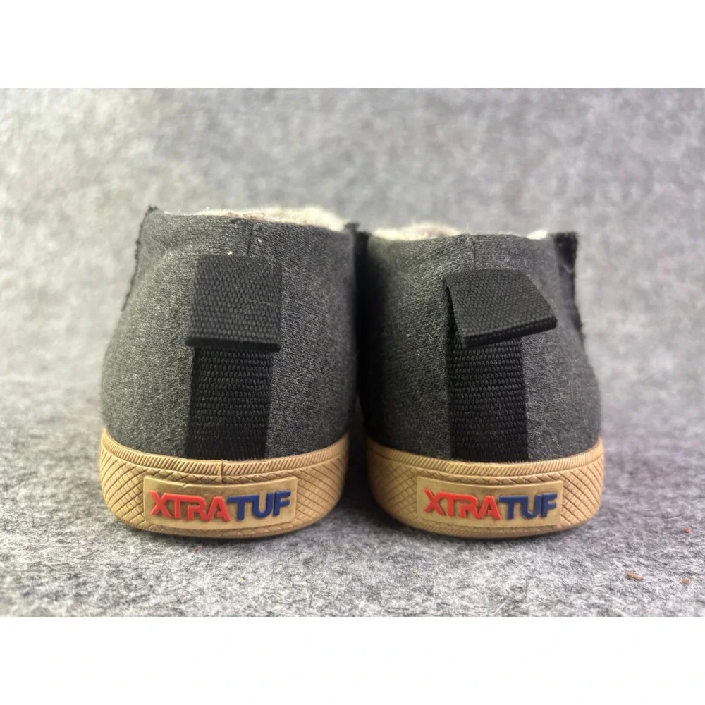 XTRATUF Homer Slip On Shoes Mens 8 Womens 10 Grey Fleece Lined‎ Deck Clogs